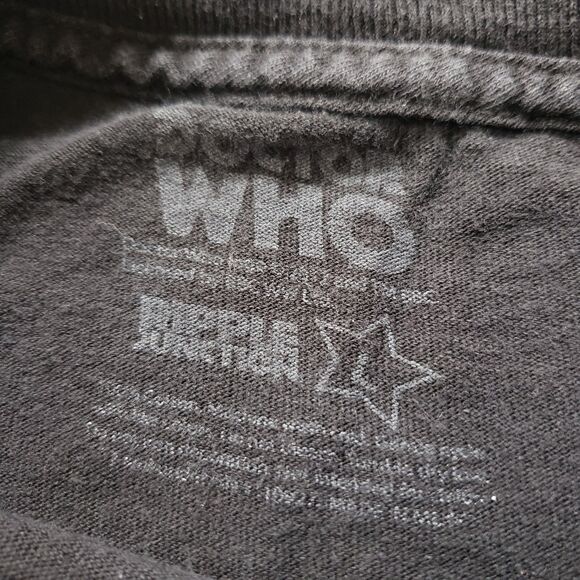 Doctor Who Police Public Call Box Size Large Mens Black Ripple Junction T-Shirt - Picture 3 of 5